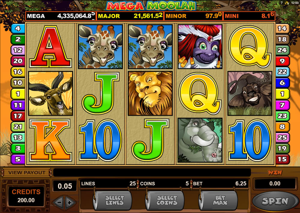 casino rewards bonus mega moolah